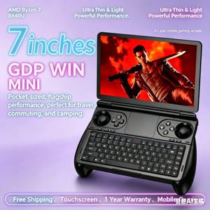 강력한 전사 GPD WIN 미니 AMD AI 9 HX 370 7인치 휴대용 게임패드 태블릿 32GB 램 2TB PCIE4.0 포켓 미니 노트북 게임 플레이어