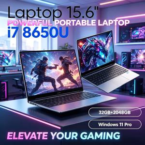 업그레이드된 고사양 노트북 32GB 램 2TB M.2 SSD 초슬림 휴대용 비즈니스 사무용 노트북 PC