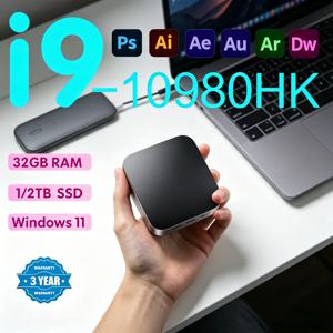 초고속 미니 PC WIFI 6 블루투스 5.2 옵션 SSD 저장소 비즈니스 학습 게임용 미니 데스크탑