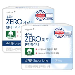 깨끗한나라 순수한면 제로 라이너 20P X 2팩