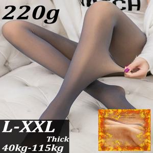 두꺼운 열 팬티 스타킹 220g 여성 따뜻한 겨울 레깅스 폴라 벨벳 열 높은 허리 탄성 슬림 섹시한 반투명 팬티 스타킹