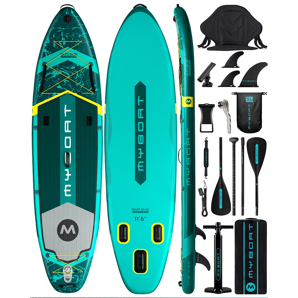 Myboat SUB 방수 풍선 패들 보드 11'6''x35''x6''성인 스탠딩 스타일 수생 낚시 액세서리 SUP сапборд