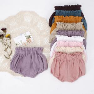 사랑스러운 작은 소년과 소녀 반바지 여름 부드러운 통기성 이슬람 면화 유아 어린이 Bloomers Elastics 허리 어린이 반바지
