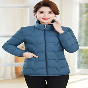 초경량 두꺼운 다운 코튼 자켓 맘 스타일 겨울 숏 코트 중년 및 노년 여성용 스윗 스타일 루즈핏