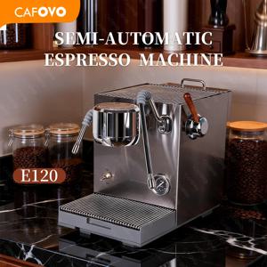 CAFOVO E120 반자동 커피 머신 ULKA 펌프 9Bar OPV 시스템 OLED 디스플레이가 있는 3보일러 홈 카페 에스프레소 메이커