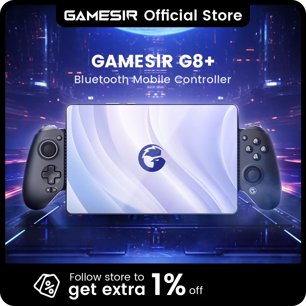 ​ ​ 게임서 G8+ 블루투스 게임패드 홀 이펙트 게이밍 컨트롤러 (닌텐도 스위치 2, 안드로이드 폰, 태블릿, 아이폰, 아이패드, PC 호환)