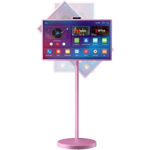 스마트 휴대용 바퀴 달린 TV |   32인치 터치스크린 롤링 TV |   EDLA 인증 안드로이드 15 OS |   38400mAh 배터리로 구동됨 |   8GB