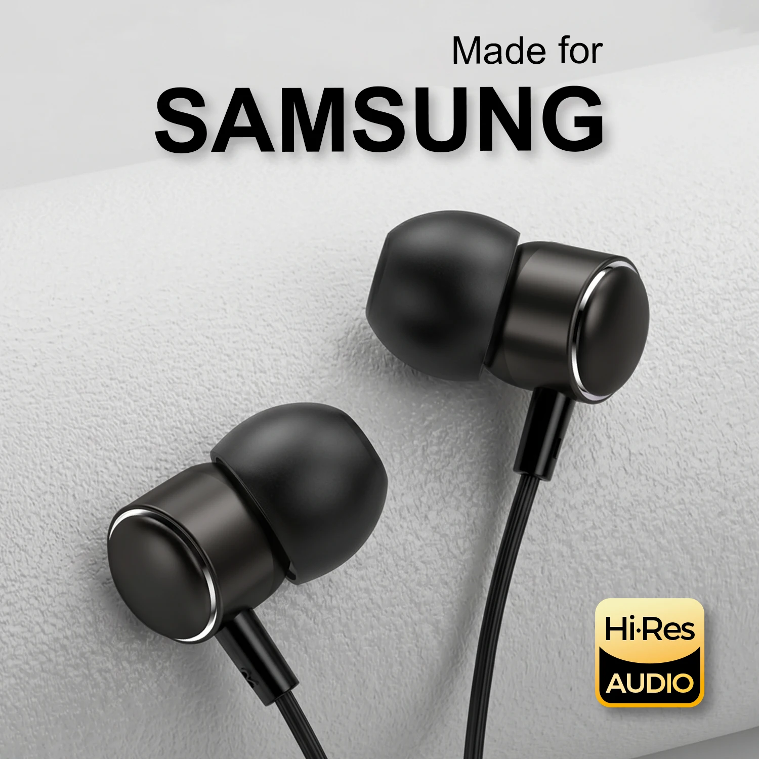 C타입 유선 헤드폰 HiFi 스테레오 마이크 이어폰 삼성 갤럭시 S25 S24 S23 울트라 노트 20 10 A53 USB C 3.5mm 헤드셋