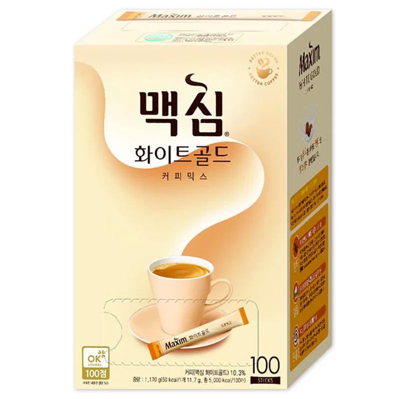 [믹스커피]동서 맥심 화이트골드 커피믹스 100T