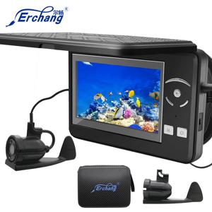 Erchang 수중 낚시 카메라, 4 배 디지털 줌, 4.3 인치, 4000mAh, 15m 적외선 겨울 어부 카메라, F431B