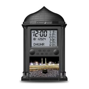 Azan 모스크기도 시계 이슬람 모스크 달력 이슬람기도 벽시계 디지털 알람 시계 라마단 선물 테이블 홈 인테리어
