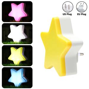 Led 밤 조명 미니 귀여운 별 조명 220V 110V 어린이 침실 자동 센서 장식 조명 독서 책상 책 어린이
