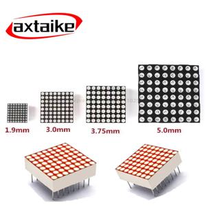 8X8 8*8 도트 매트릭스 LED nix 1.9/3.0/3.75/5.0mm 레드 하이라이트 788/1088*1588/2088AS/BS 공통 음극 공통 양극