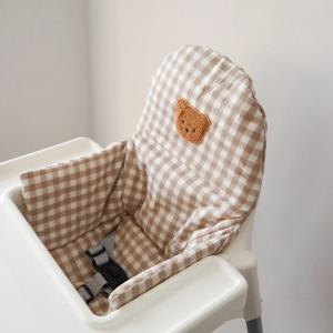 1PCS 곰 공룡 세척 가능 접이식 아기 식탁의자 커버 안틸롭 의자 쿠션 시트 커버 아기 수유용 소프트 쿠션