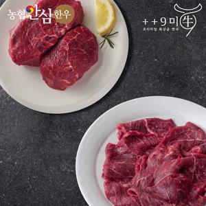 [구미우] 1++9등급 한우 국거리 250g+불고기 250g 구이용