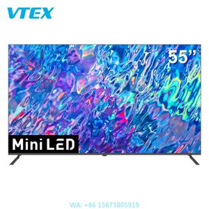 미니 LED 스마트 TV 세트 55인치 65인치 HD DVB-T2 ATSC 울트라 HD 4K 안드로이드 TV 고대비 초고휘도 화면 미니 LED