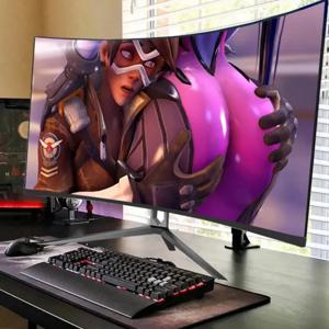 38인치 165hz, 32인치 75hz, 새로운 165hz 오피스용 1080p OEM LED 커브 모니터, 와이드스크린 컴퓨터 24인치 컴퓨터 스크린, 중국산 데스크탑