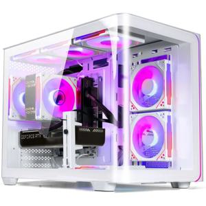 라이젠 7 9700X 데스크탑 PC |   32GB DDR5 RAM |   지포스 9060XT |   고성능 게이밍 및 디자인 컴퓨터 (화이트)