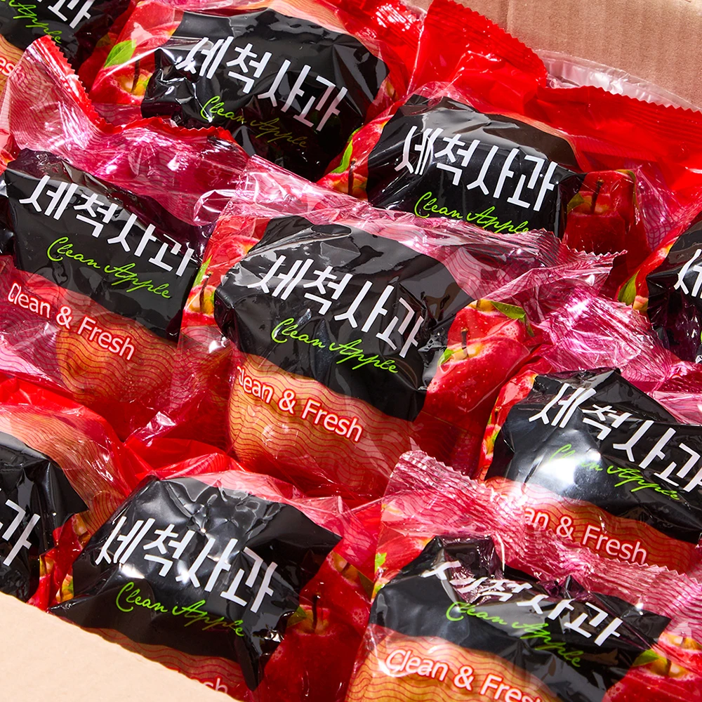 [신선하랑] 오존수세척 경북 부사사과 껍질째먹는 세척사과 개별포장 2kg 외