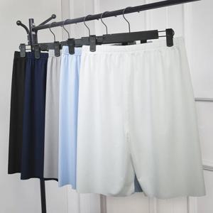아이스 실크 시원한 여름 남성 잠옷 반바지, 섹시한 속옷, 편안한 잠옷, 느슨한 스포츠 남자 수면 하의 홈웨어