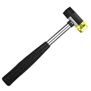 1PC 25mm 양면 소프트 탭 고무 망치 정밀 작업을 위한 단단한 플라스틱 및 미끄럼 방지 그립이 있는 다기능 손 도구