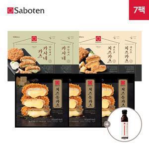 [사보텐] 일본 정통 치즈카츠 3종 7팩 + 돈까스소스