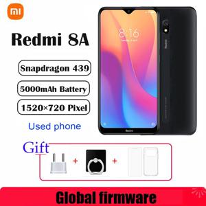 샤오미 레드미 8A 스마트폰 4G 64G 글로벌 펌웨어 5000mAh 6.22인치 스냅드래곤 439 12MP 18W 얼굴인식 중고폰