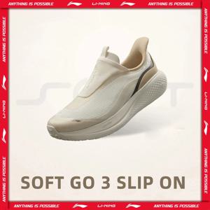 Li-Ning 여성용 SOFT GO 3 SLIP ON 라이프스타일 신발 COMFOAM 통기성 캐주얼 워킹 슈즈 LiNing 내마모성 운동화 AGLW010
