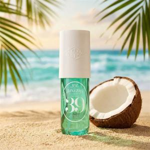 솔 데 자네이로 39 퍼퓸 미스트 코코넛 크림 바닐라 카라멜 90ml, 오래 지속되는 향, 패션 여행용 향수