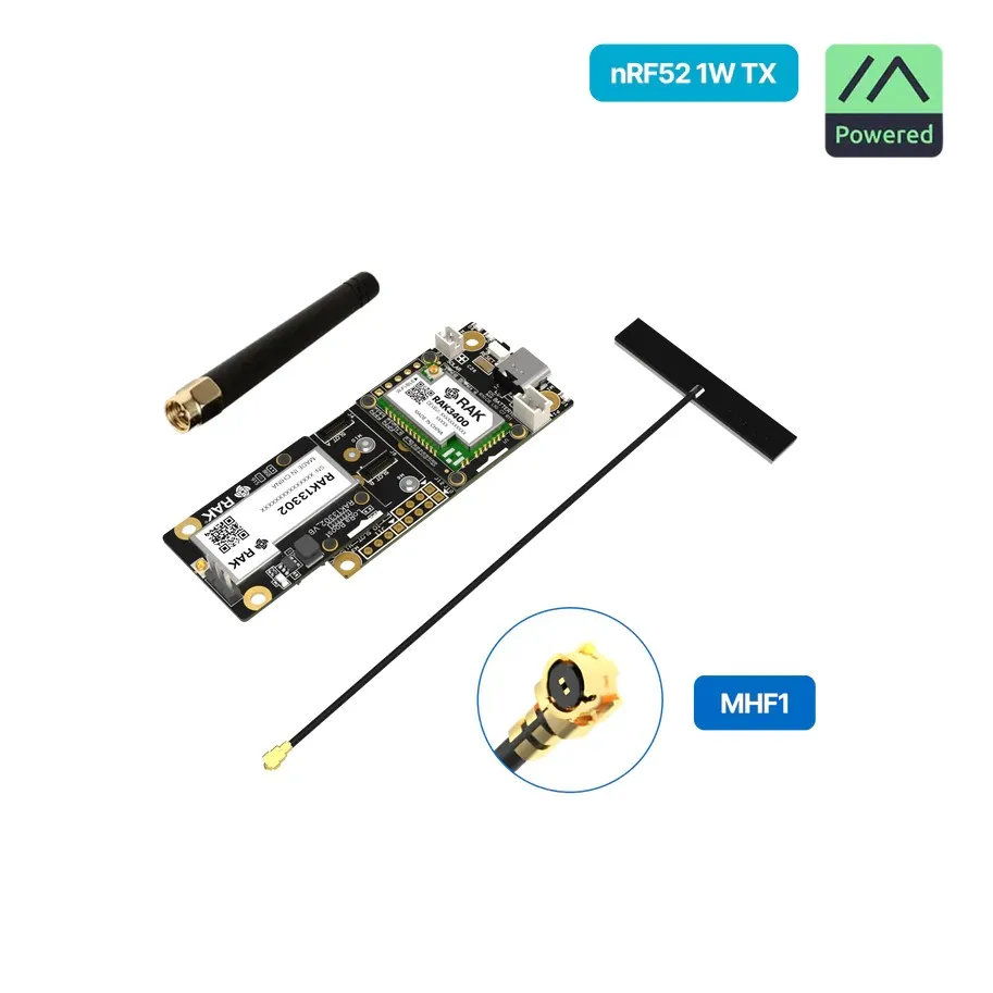 WisMesh 1W 부스터 스타터 키트 고출력 메쉬타스틱 솔루션 nRF52840, SX1262 및 SKY66122 PA를 사용하여 확장된 메쉬 범위 제공