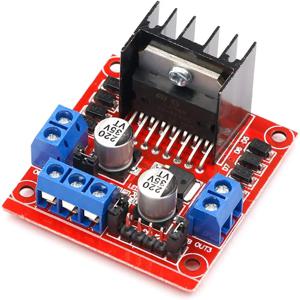 L298N 모터 드라이브 컨트롤러 보드 Arduino 스마트 자동차 전원용 DC 듀얼 H-브리지 로봇 스테퍼 모터 제어 및 드라이브 모듈