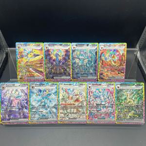 9개/세트 DIY 자체 제작 PTCG 이브이루션 Sv8A 영어 버전 엄브레온 실베온 거친 글리터 텍스처 컬렉션 카드 선물