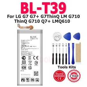 LG G7 Q7 G7+ G7ThinQ LM G710 BLT39 3000mAh 스마트폰 배터리용 새 BL-T39 배터리 + 무료 도구