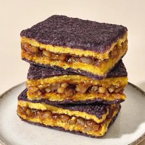 명가삼대떡집 호두 듬뿍 단호박 흑미호두설기 개별포장떡 아침식사대용