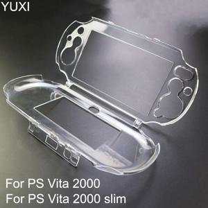 PS Vita 2000 슬림/PSV 용 YUXI 1PC 클리어 크리스탈 보호 케이스 하드 가드 쉘 슬림 게임 투명한 피부 보호 커버