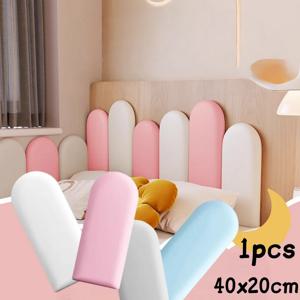 1PC 40x20cm 북유럽 스타일 머리판 침실 머리판 스티커 방 충돌 방지 벽 패널 홈 인테리어