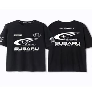 2026 뉴 스바루 월드 랠리 챔피언십 팬즈 SUBARU 반팔 티셔츠 순면 반팔로 제작