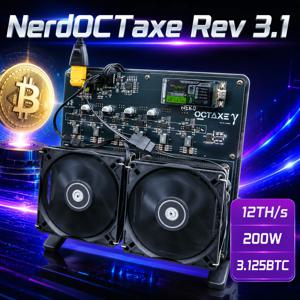 2026 새로운 NerdOCTAXE Rev3.1 해시레이트 12TH/s 200W 비트코인 ​​채굴기 제품군 개인용 블록체인 가상 코인 로또 머신