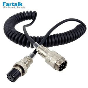 마이크 마이크 익스텐션 케이블, Yaesu ICOM KENWOOD CB HAM 라디오 워키토키 액세서리, 암-수, 8 핀