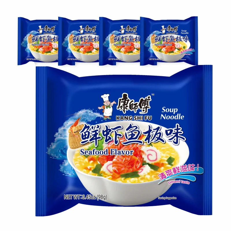 [공식수입인증정품] 캉스푸 선하어반맛 중국식품 봉지라면 98g, 5개
