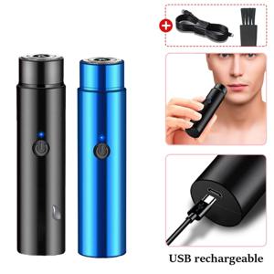 남성용 미니 전기 면도기 휴대용 전기 면도기 수염 칼 USB 충전 남성용 얼굴 수염 면도기 바디 면도기 제모