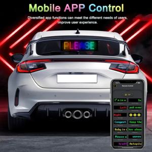 스마트 블루투스 앱 LED 매트릭스 픽셀 패널 프로그래밍 가능 유연한 스크롤링 LED 디스플레이 자동차 상점 호텔 바용 야간 조명
