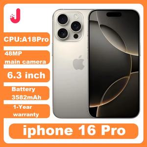 애플 아이폰 16 프로 6.3인치 슈퍼 레티나 XDR OLED 8GB 램 128/256GB 페이스 ID A18pro 5G 중고 휴대폰 정품 16프로 NFC 스마트폰
