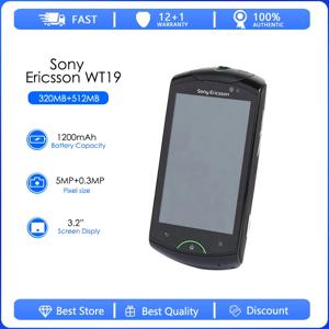 소니 에릭슨 라이브 워크맨 WT19 리퍼브 상품-오리지널 WT19i 휴대폰 언락 안드로이드 GPS Wi-Fi 3.0인치 터치스크린