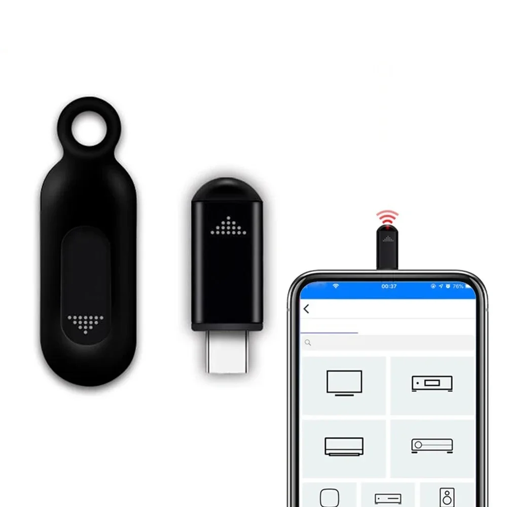 USB 타입 C IR 블래스터 스마트 적외선 리모컨 송신기 휴대폰 TV 에어컨용 범용 리모컨 어댑터