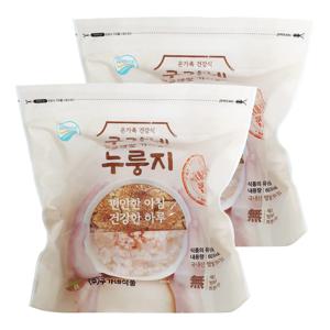 구가네식품 황금햅쌀 가마솥맛 누룽지 600g 2개