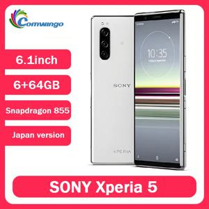 소니 엑스페리아 5 일본 버전 휴대폰 4G LTE 6.1인치 옥타코어 6GB&64GB 13MP&5MP 지문인식 안드로이드폰 오리지널 언락폰