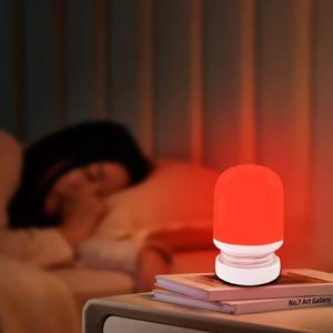 620-630nm 레드 컬러 야간 조명 수면 블루 멜라토닌 없음 - 부스팅 USB 충전식 밝기 수면 램프 휴대용 아이케어