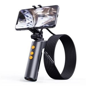듀얼 렌즈 WIFI 내시경 HD1080P 무선 파이프 검사 내시경 카메라 자동차 체크 방수 LED 2600mAh 전화 홀더 포함