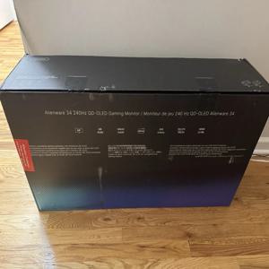 선불결제 에일리언웨어 AW3425DW 34인치 QD-OLED 게이밍 모니터 (240Hz, HDR, 새상품)